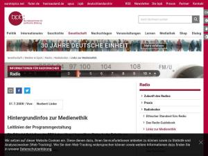 Cover: Medienethik: Leitlinien zur Programgestaltung