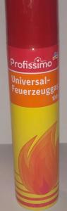 Cover: Etikett von Feuerzeuggas