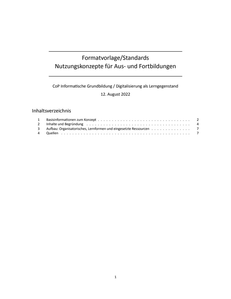 Cover: Informatische Bildung für Lehrkräfte in allen Phasen (Modulübersicht)