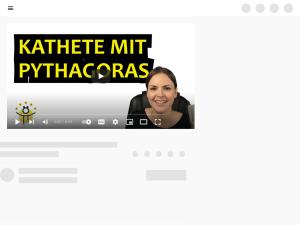 Cover: SATZ DES PYTHAGORAS Kathete berechnen – Erklärung, Beispiele - YouTube