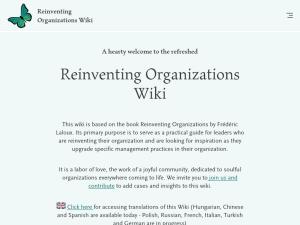 Cover: Reinventing Organizations Wiki