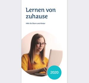 Cover: Lernen von zuhause. Ein Leitfaden für Schulen und Familien im Saarland
