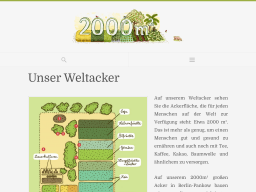Cover: Der Weltacker - 2000m² für jede:n