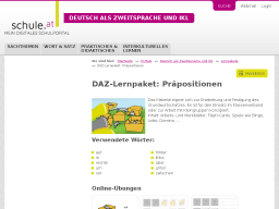 Cover: DAZ-Lernpaket - Präpositionen | Schule.at