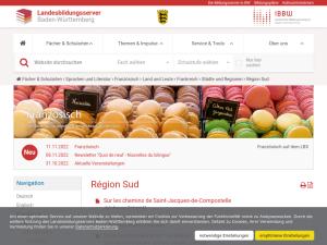 Cover: Région Sud — Landesbildungsserver Baden-Württemberg