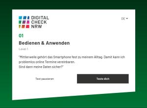 Cover: Digital Check NRW - Bedienen und Anwenden