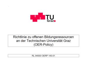 Cover: OER-Policy TU Graz