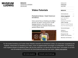 Cover: Video-Tutorials | Museum Ludwig, Köln