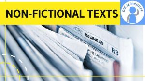 Cover: Non-fictional texts / Sachtexte - text types / Textsorten Englisch & Beispiele einfach erklärt