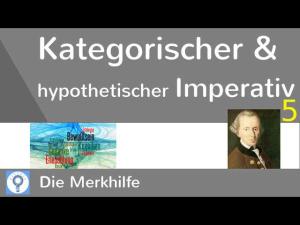 Cover: Kategorischer und hypothetischer Imperativ - Zusammenfassung - Kant 5 | Ethik 25
