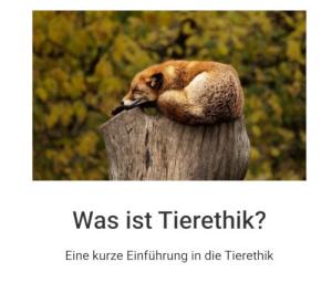 Cover: Was ist Tierethik ?