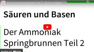 Cover: Der Ammoniak Springbrunnen (Teil 2) - Säuren und Basen