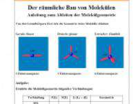 Cover: Der räumliche Bau von Molekülen. Anleitung zum Ableiten der Molkülgeometrie