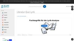 Cover: Lese- und Literaturquizze/Literatur-Quiz Lyrik