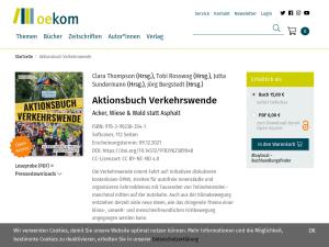 Cover: Aktionsbuch Verkehrswende | oekom verlag