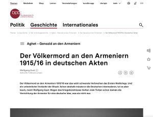 Cover: Der Völkermord an den Armeniern 1915/16 in deutschen Akten