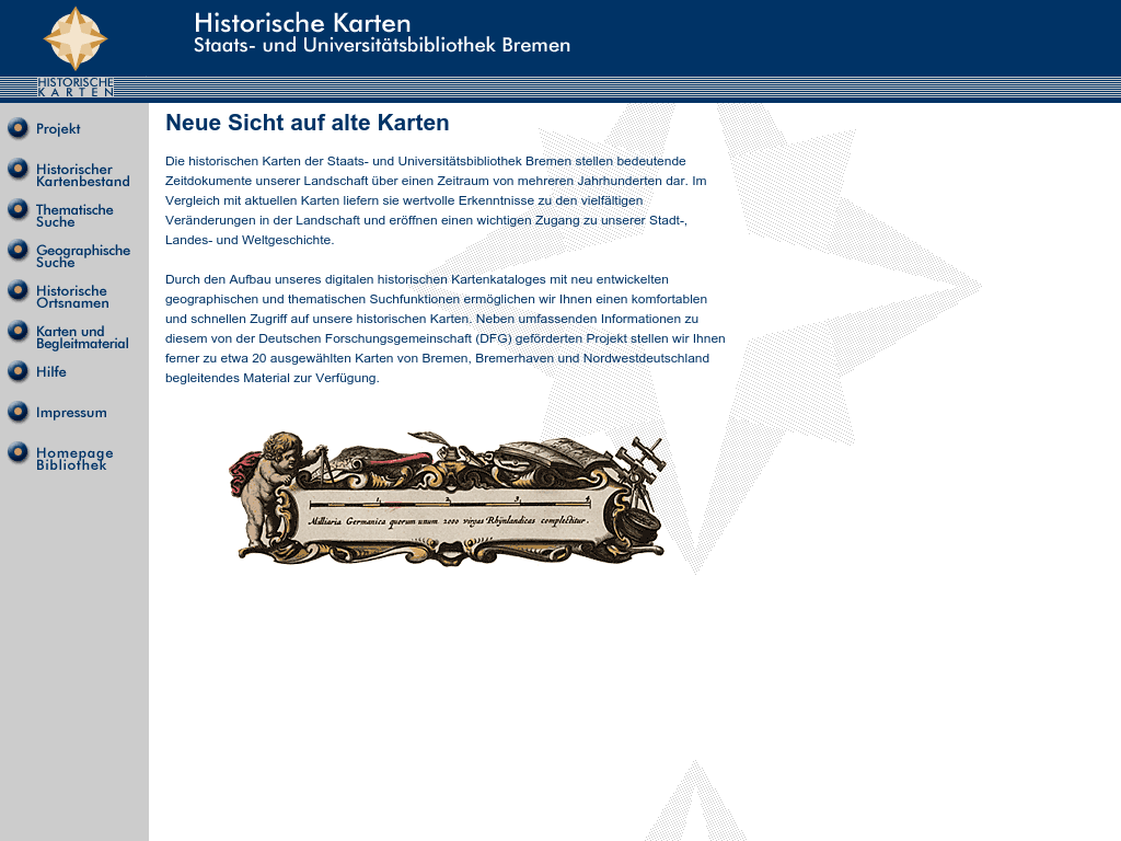 Cover: Historische Karten | Staats- und Universitätsbibliothek Bremen