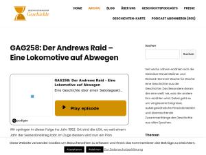 Cover: GAG258: Der Andrews Raid - Eine Lokomotive auf Abwegen - Geschichten aus der Geschichte