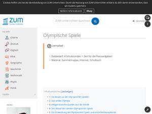 Cover: Olympische Spiele | Lernpfad