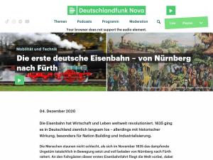 Cover: Mobilität und Technik - Die erste deutsche Eisenbahn
