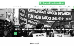 Cover: 1972 - Höchster Stand der Bafög- Auszahlungen