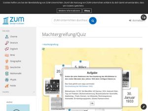 Cover: Machtergreifung/Quiz - ZUM-Unterrichten