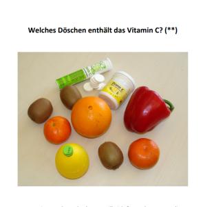 Cover: Egg-Race: Welches Döschen enthält das Vitamin C? (**)