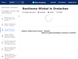 Cover: Bestimme Winkel in Dreiecken (Übung) | Khan Academy