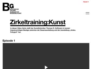 Cover: Zirkeltraining | Berlinische Galerie