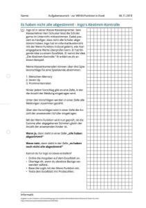 Cover: Aufgabenwunsch - zur WENN-Funktion in Excel
