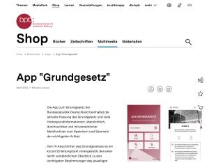 Cover: Grundgesetz der Bundesrepublik Deutschland | App | bpb