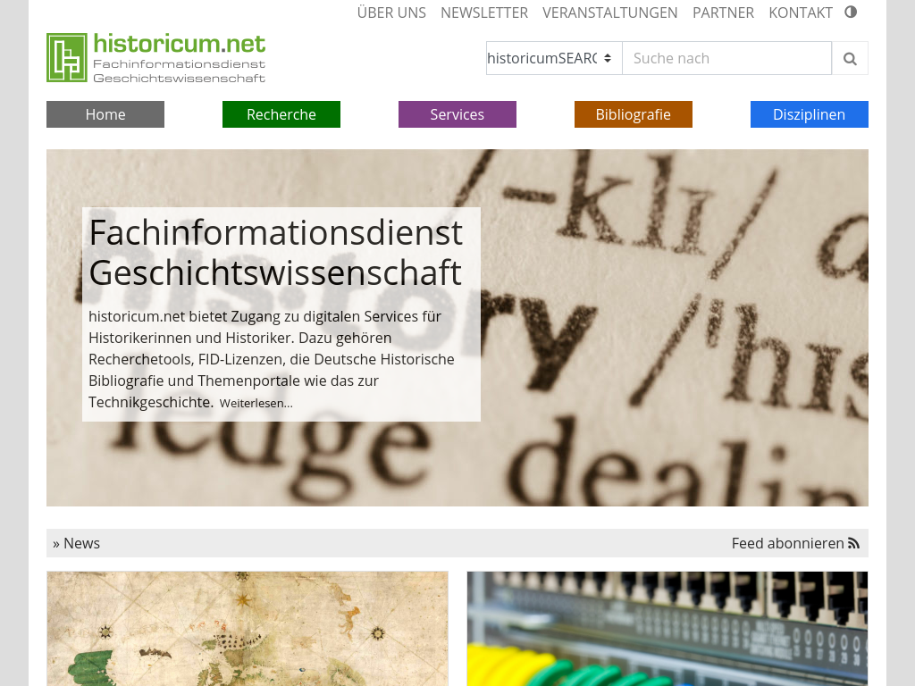 Cover: historicum.net: Fachinformationsdienst Geschichtswissenschaft
