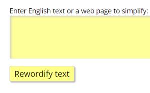 Cover: Rewordify.com simplifies difficult English