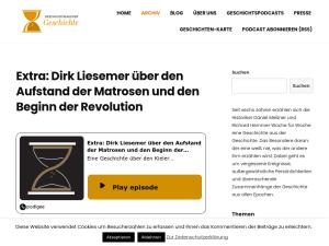 Cover: Extra: Dirk Liesemer über den Aufstand der Matrosen und den Beginn der Revolution - Geschichten aus der Geschichte