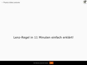 Cover: Lenz-Regel in 11 Minuten einfach erklärt!