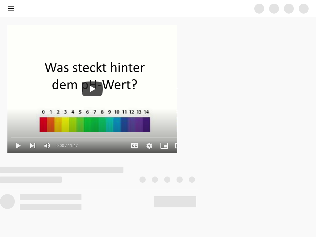 Cover: Der pH-Wert (Erklärvideo von LED@YouTube)