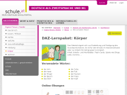 Cover: DAZ-Lernpaket - Körper | Schule.at
