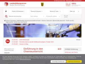 Cover: Einführung in den Chemieunterricht — Landesbildungsserver Baden-Württemberg