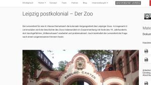 Cover: Leipzig postkolonial – Der Zoo 