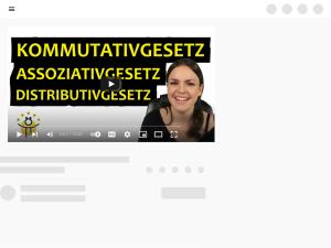 Cover: Kommutativgesetz, Assoziativgesetz, Distributivgesetz – RECHENGESETZE einfach erklärt - YouTube