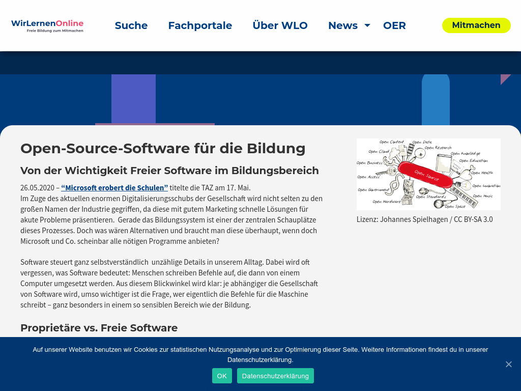 Cover: Open-Source-Software für die Bildung | Wir lernen online