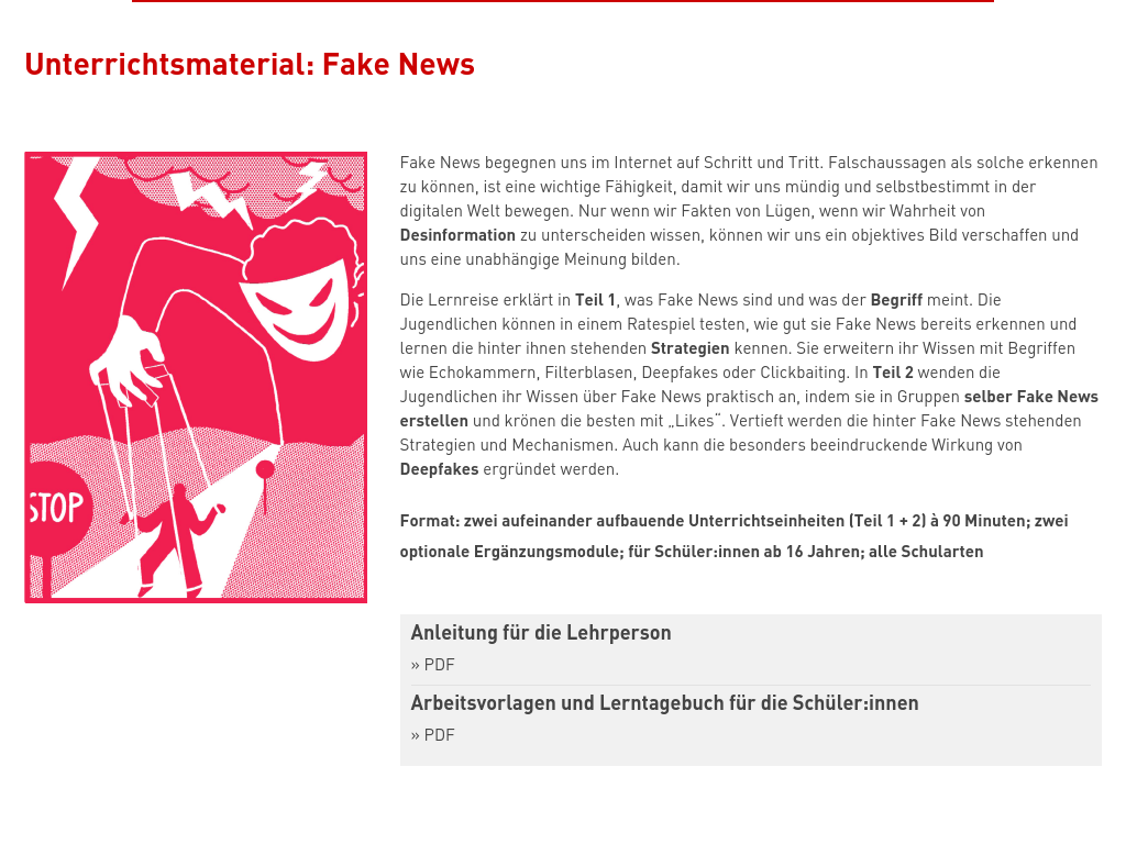 Cover: Fake News - Selbstbestimmt im Netz