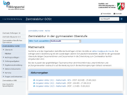 Cover: Standardsicherung NRW - Zentralabitur GOSt - Mathematik