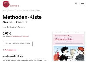 Cover: Methoden-Kiste | BpB