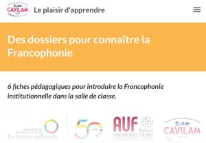 Cover: Des dossiers pour connaître la Francophonie
