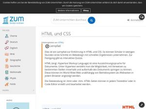Cover: HTML und CSS - ZUM Lernpfad