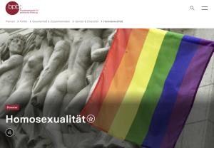 Cover: Dossier: Homosexualität - bpb.de