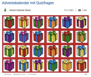 Cover: Adventskalender mit Quizfragen | ZUM-Apps