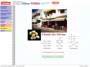 Cover: Zitrone als Thema im Chemieunterricht