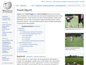 Cover: Touch (Sport) - wikipedia.org